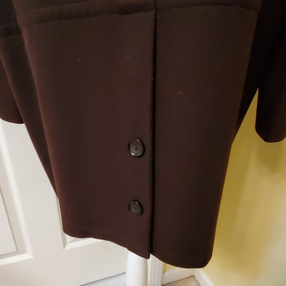 Vintage brown coat three quarter sleeve in excellent condition size M - Picture 4 of 8